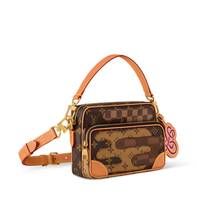 👜 Louis Vuitton Monogram Patchwork Crossbody Bag – Brown