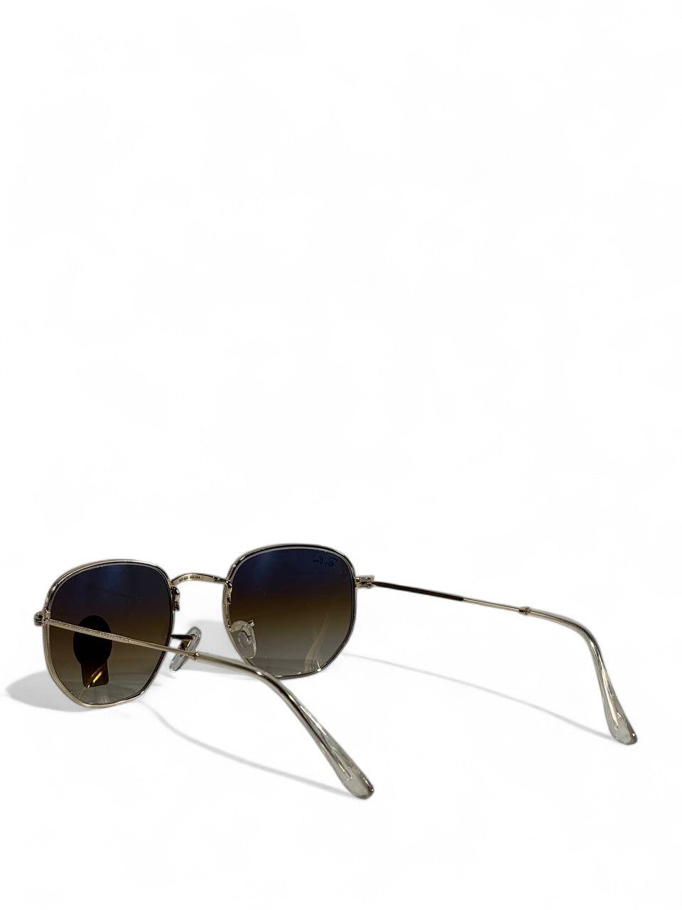 🕶️ Ray-Ban Hexagonal Gold Frame Classic Sunglasses