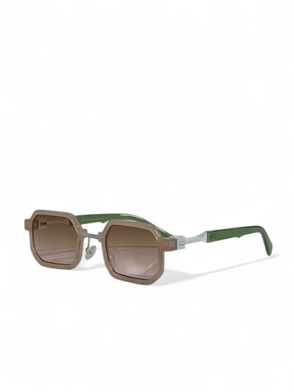 🖤 Moscot Limited Edition Olive-Tone Geometric Sunglasses