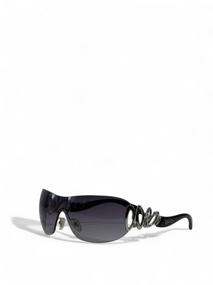 🌌 Galaxy Futuristic Black Shield Sunglasses