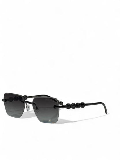 🖤 Louis Vuitton Black Monogram Chain Sunglasses