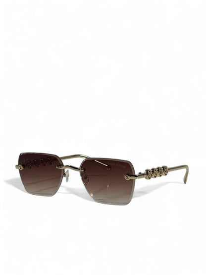 🥂 Louis Vuitton Gold Monogram Gradient Sunglasses
