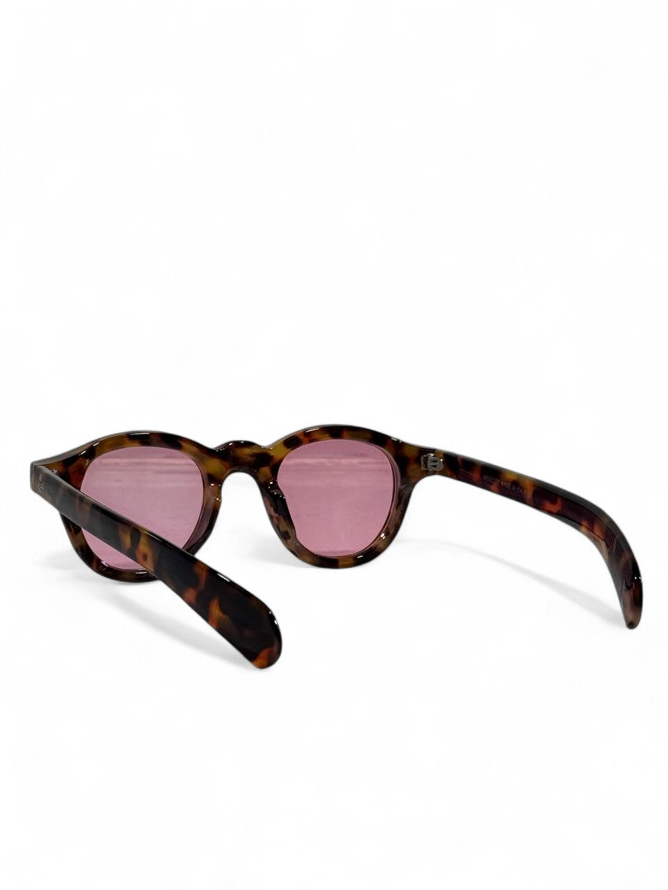 🕶️ Moscot Round Sunglasses – Tortoise Frame & Rose Lens Edition