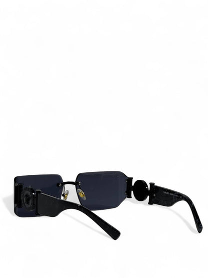 🖤 Versace Shield Sunglasses – Black Medusa Edition