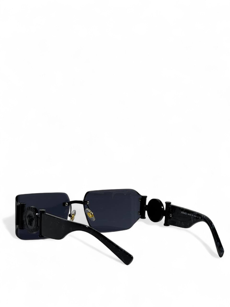 🖤 Versace Shield Sunglasses – Black Medusa Edition
