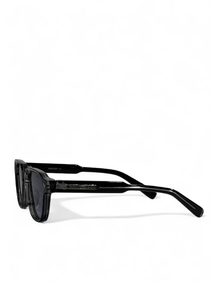 🕶️ Moscot Square Sunglasses – Crystal Black Edition