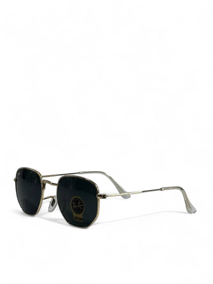 😎 Ray-Ban Hexagonal Sunglasses – Gold Frame Classic G-15 Lens