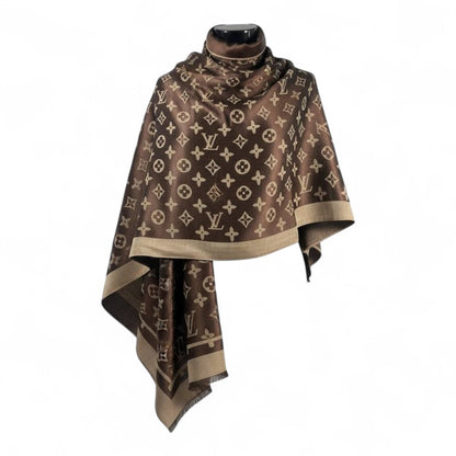 🧣 Louis Vuitton Double-Face Monogram Scarf – Luxurious Reversible Elegance