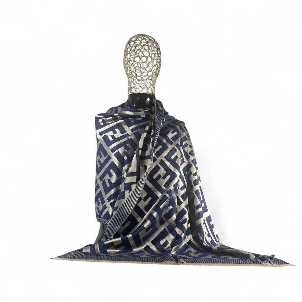 Fendi Double-Face Luxury Scarf 🖤 | Reversible Designer Shawl