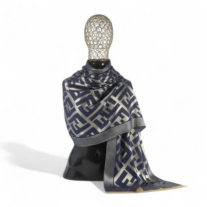 Fendi Double-Face Luxury Scarf 🖤 | Reversible Designer Shawl