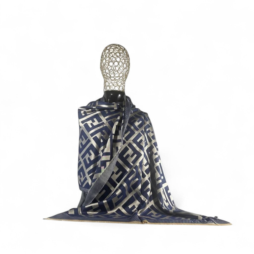 Fendi Double-Face Luxury Scarf 🖤 | Reversible Designer Shawl