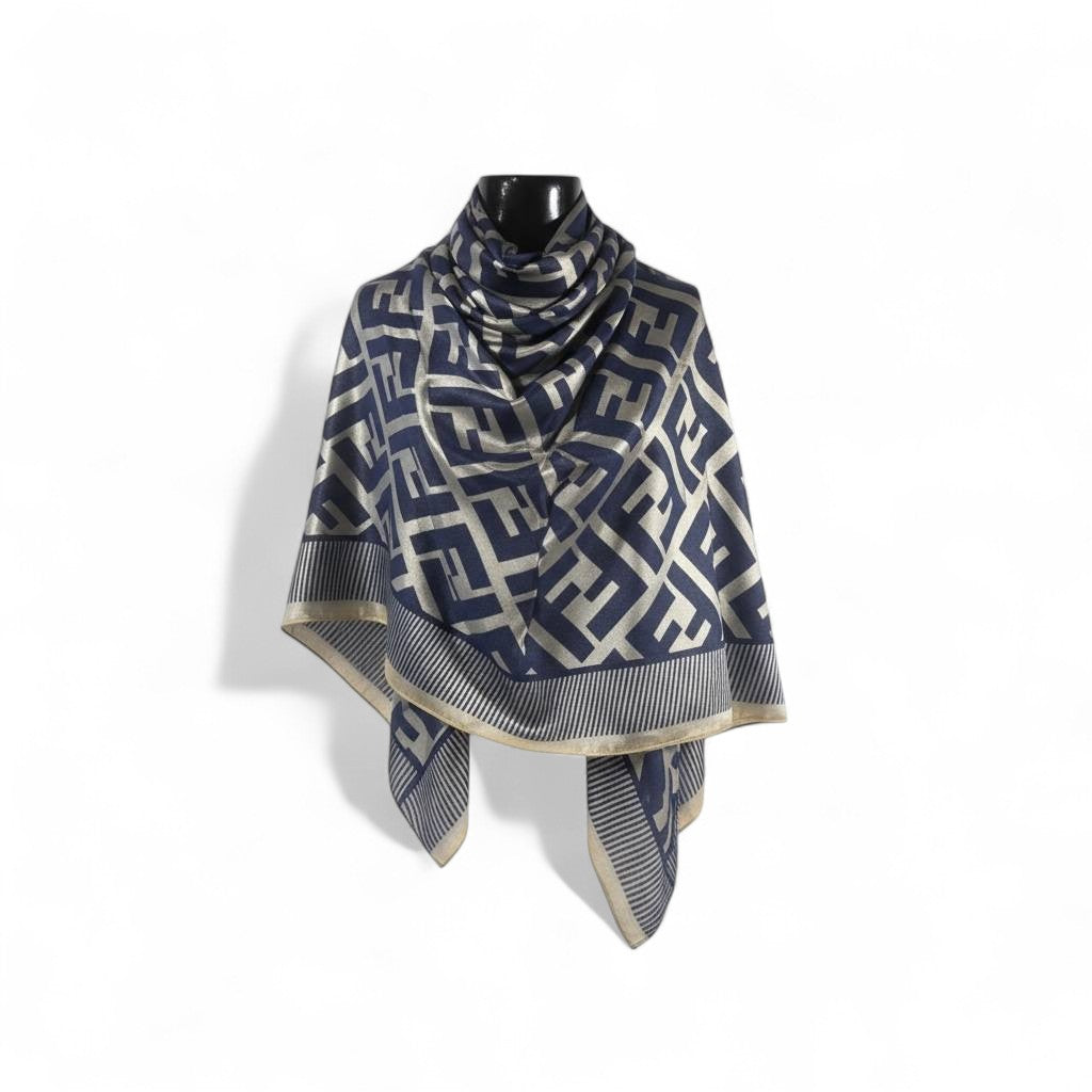 Fendi Double-Face Luxury Scarf 🖤 | Reversible Designer Shawl