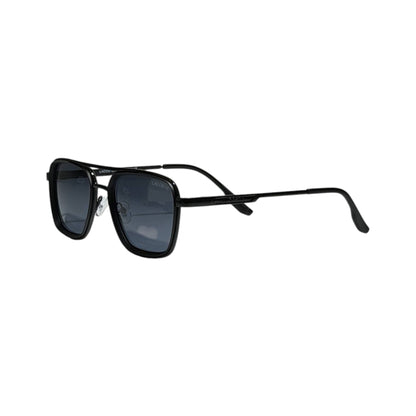 🕶️ Lacoste Black Square Aviator Sunglasses | All-Black Luxury Frame ✨🐊