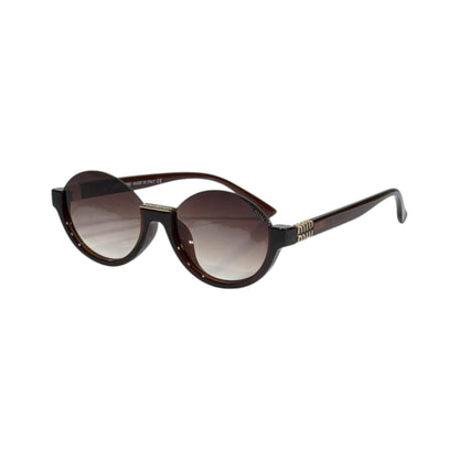 🤎 Miu Miu Round Sunglasses | Brown Gradient Lenses & Glossy Frame ✨