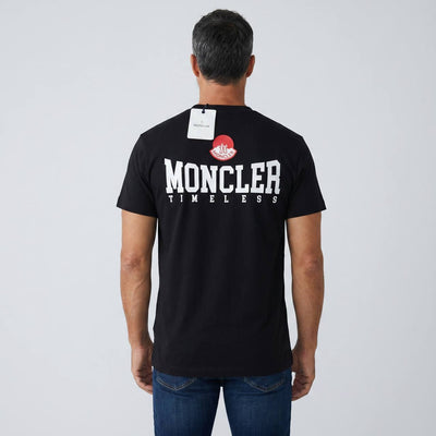 Moncler Timeless Black Logo T-Shirt 🖤🔥 | Premium Cotton Front & Back Statement Tee