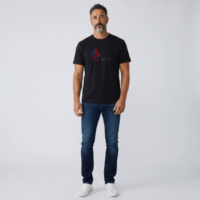 Moncler Timeless Black Logo T-Shirt 🖤🔥 | Premium Cotton Front & Back Statement Tee