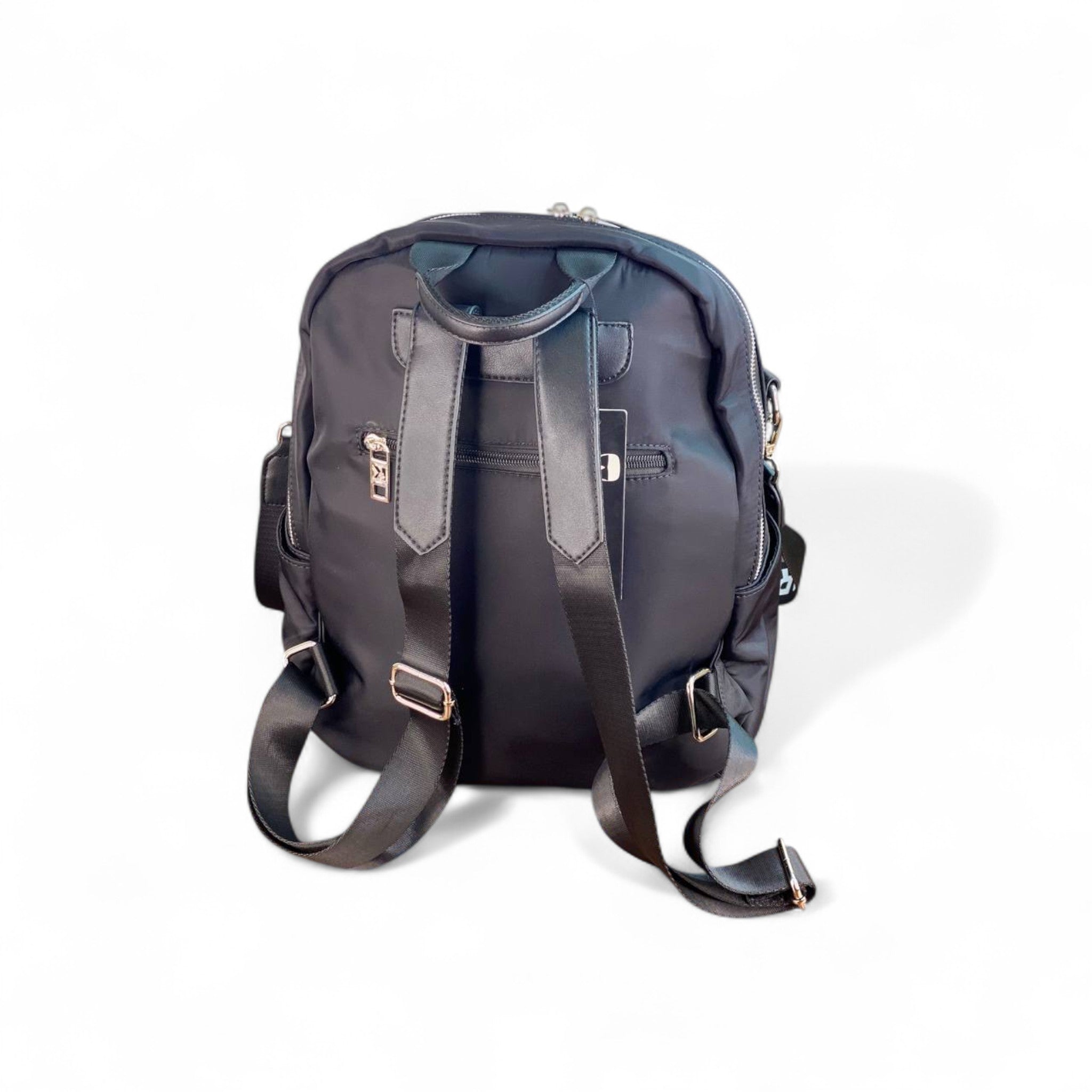 Karl Lagerfeld Black Nylon Backpack 🖤 – Parisian Street Style Meets Function