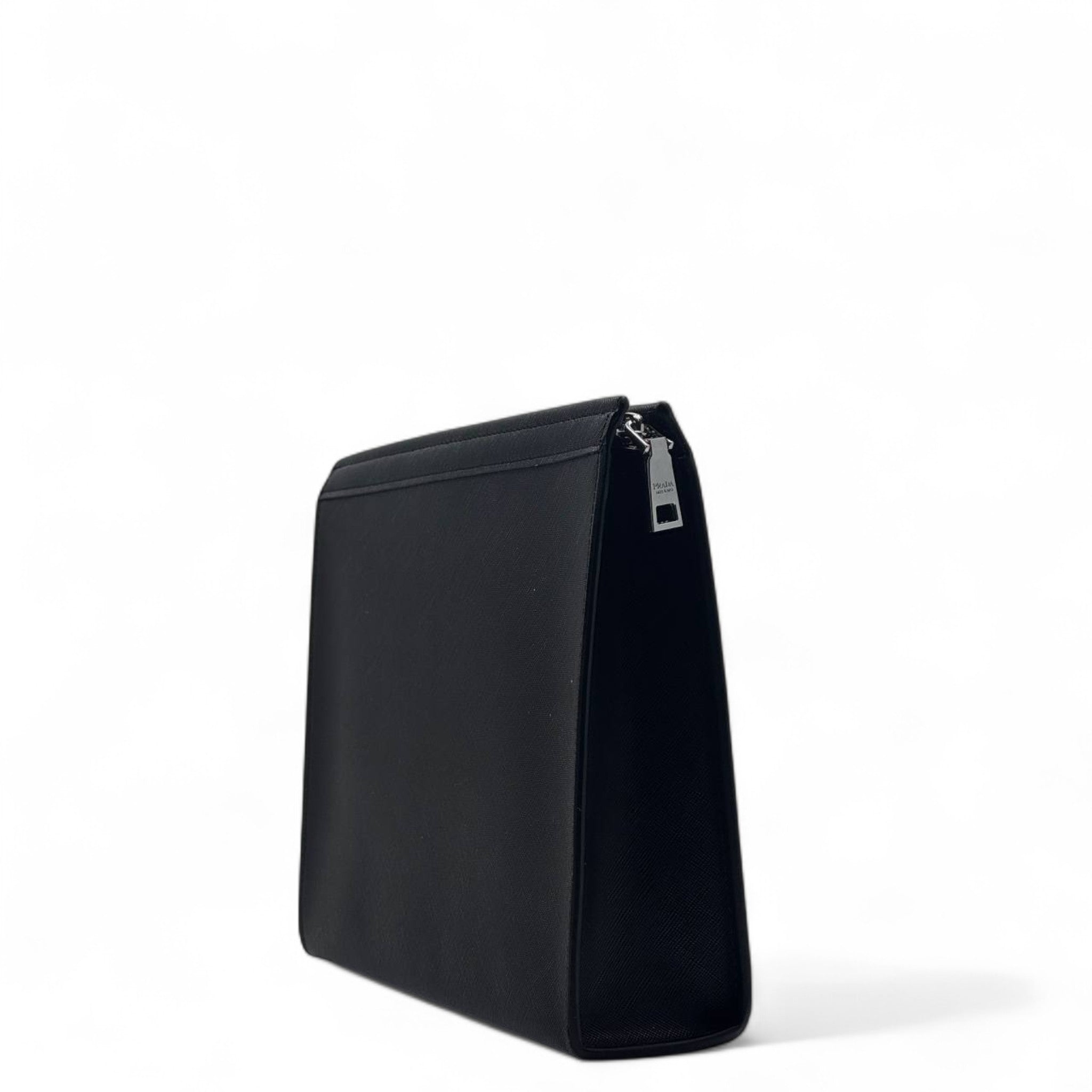 Prada Black Saffiano Leather Clutch 🖤 | Luxury Designer Pouch