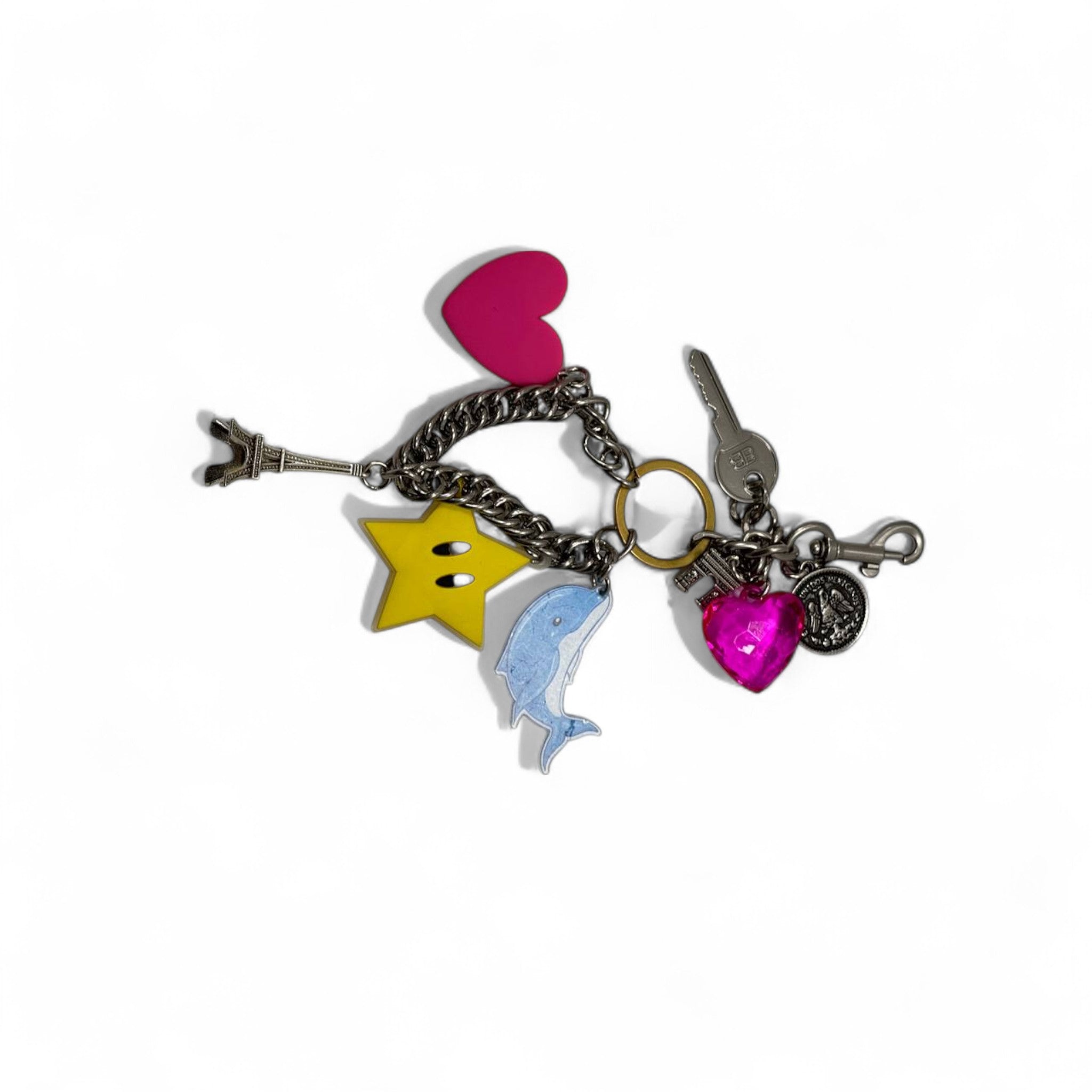 Balenciaga Fun Charm Keychain 🐬⭐💗 – Limited Edition Street Style