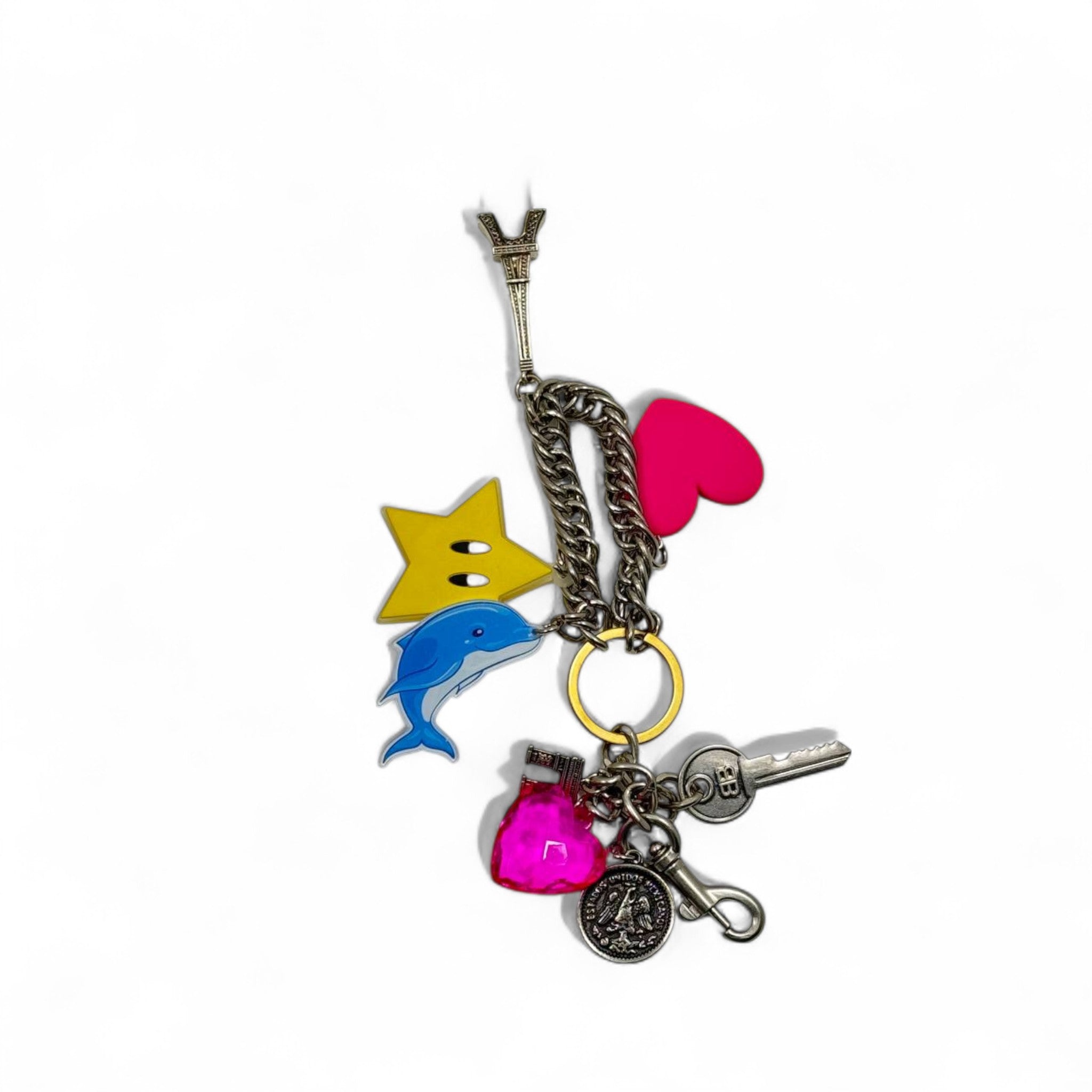 Balenciaga Fun Charm Keychain 🐬⭐💗 – Limited Edition Street Style