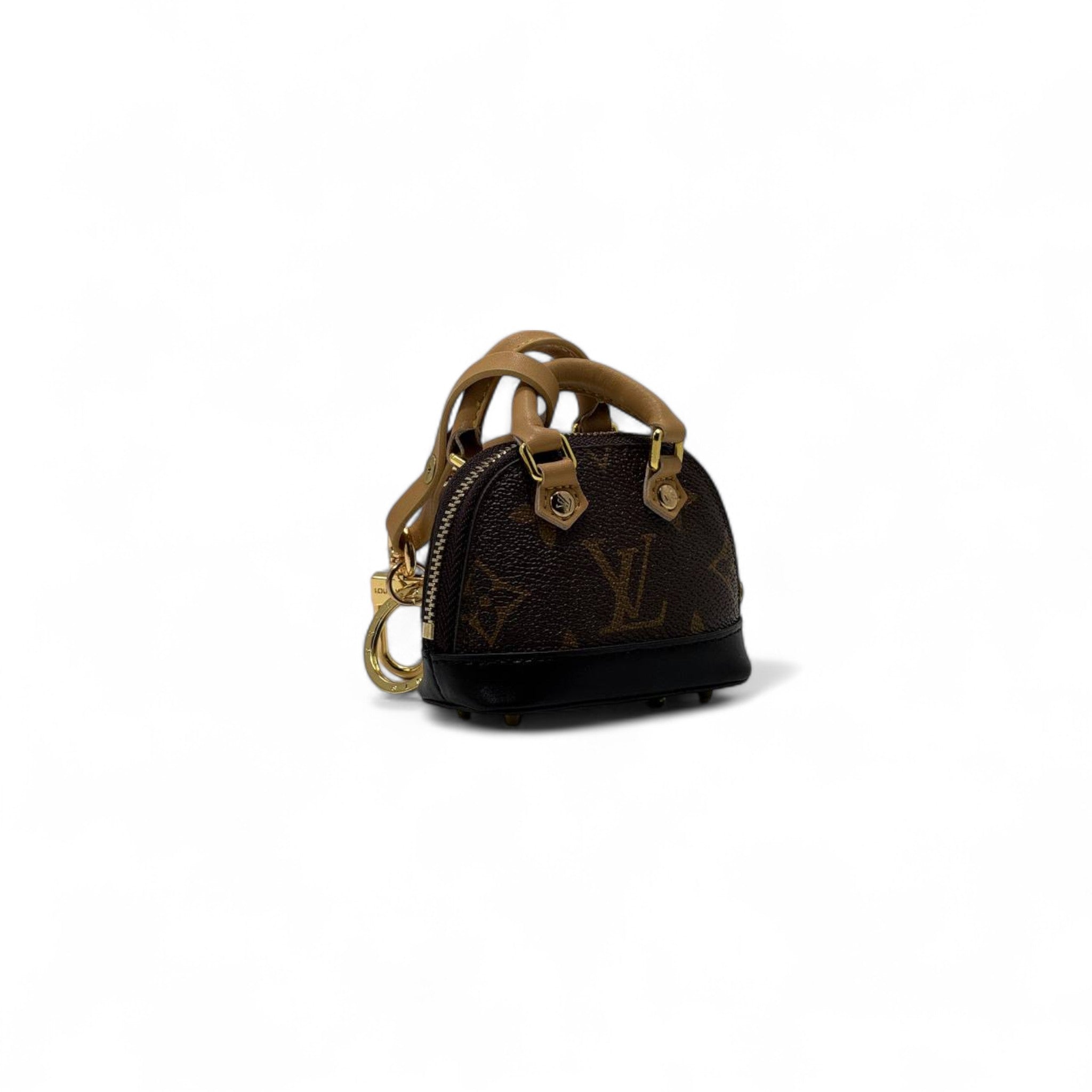 Louis Vuitton Mini Alma Bag Keychain 🧸✨ – Monogram Charm Edition