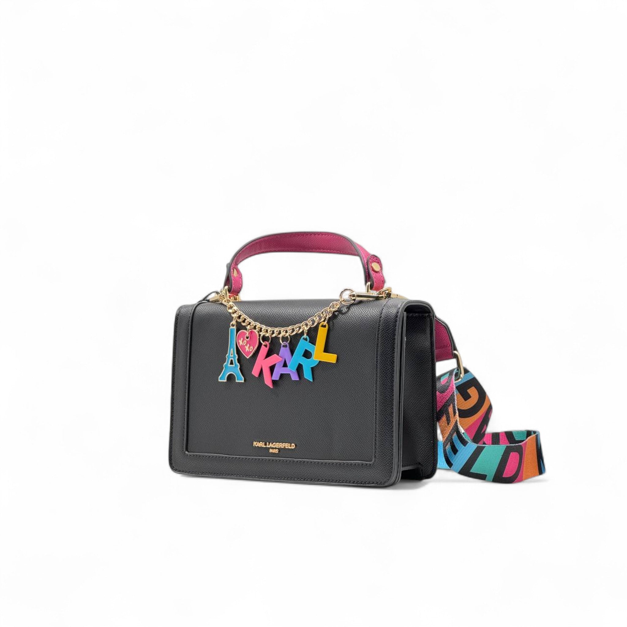 Karl Lagerfeld “I ❤️ KARL” Charm Crossbody Bag 🖤🌈