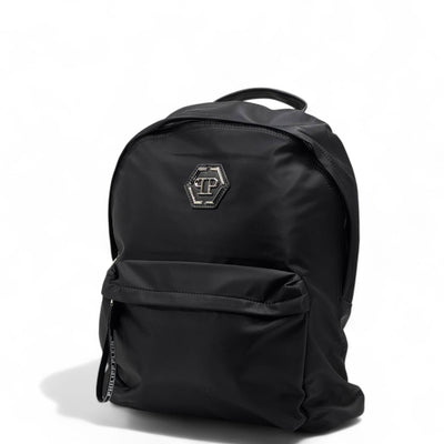 Philipp Plein Black Logo Backpack