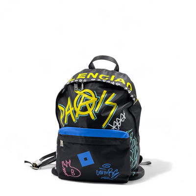 Balenciaga Graffiti Paris Multicolor Backpack