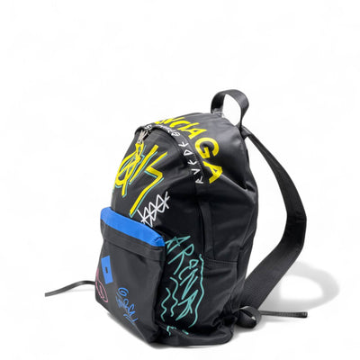 Balenciaga Graffiti Paris Multicolor Backpack