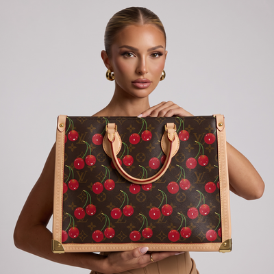 Louis Vuitton Monogram Cherry Tote Bag – Brown🍒