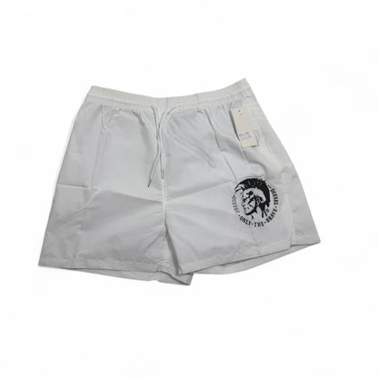 Diesel “Only The Brave” Swim Shorts – Clean White Edition 🤍🖤