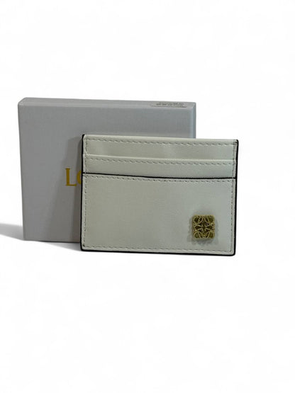 🤍 Loewe Soft White Leather Card Holder – Pure Minimalism, Spanish Luxury 💼
