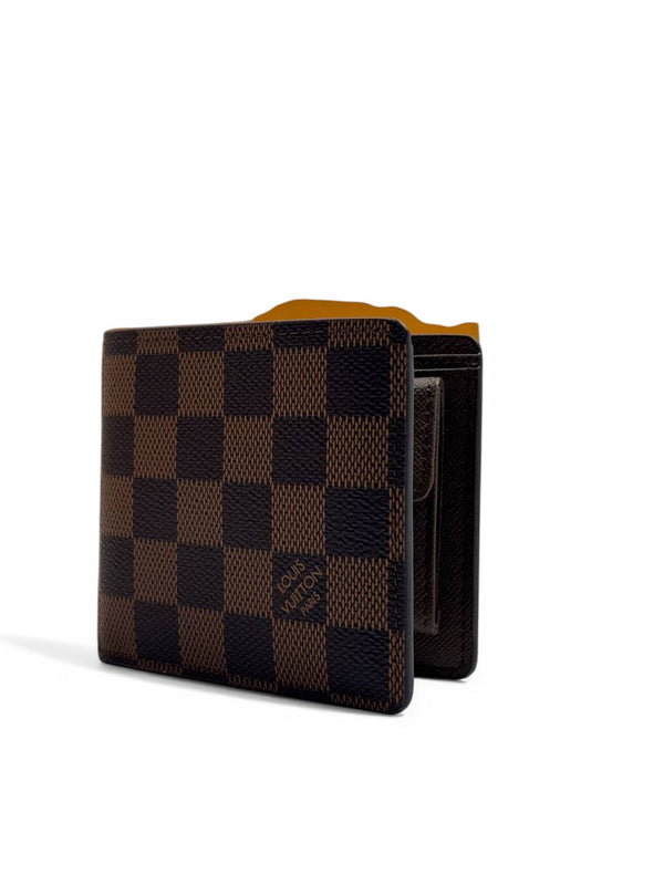 Louis Vuitton Damier Ebene Wallet – Classic Brown Bifold Designer Wallet for Men
