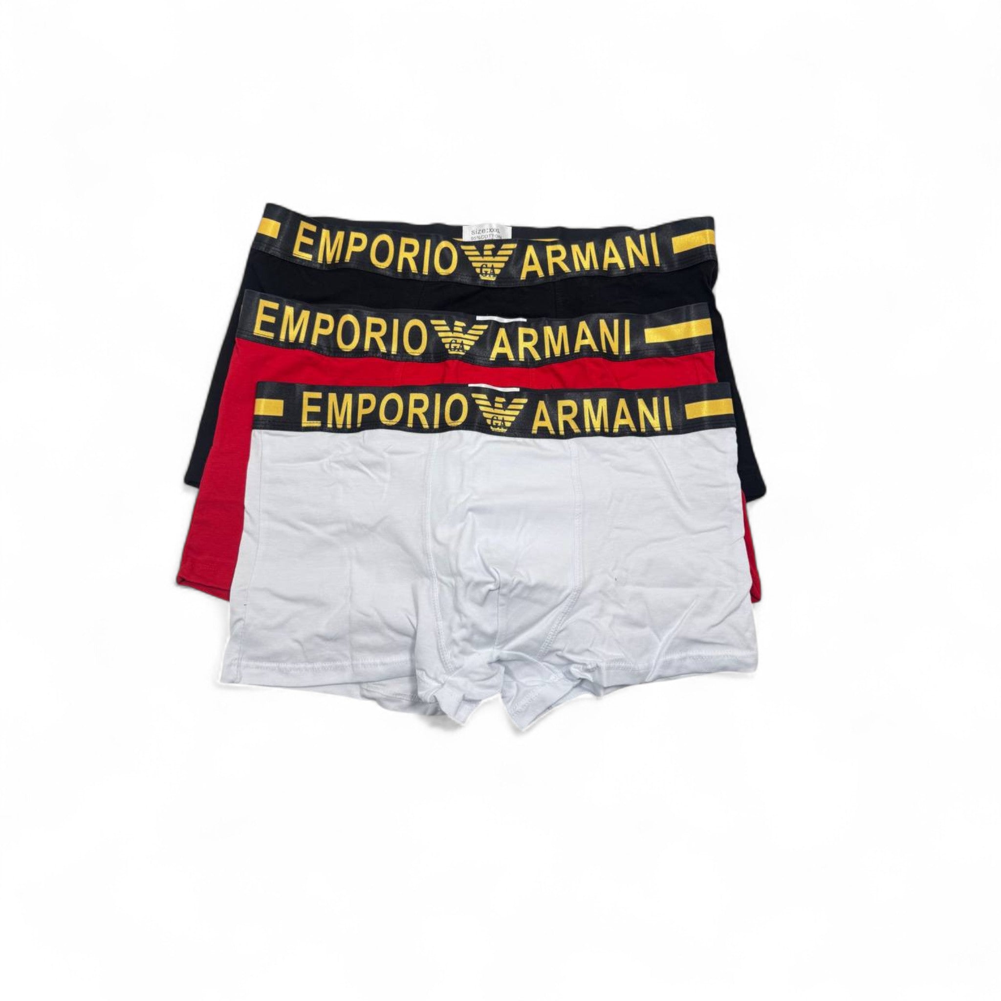 Emporio Armani Boxer Briefs - 3 Pack 🖤❤️🤍 | Premium Cotton Comfort