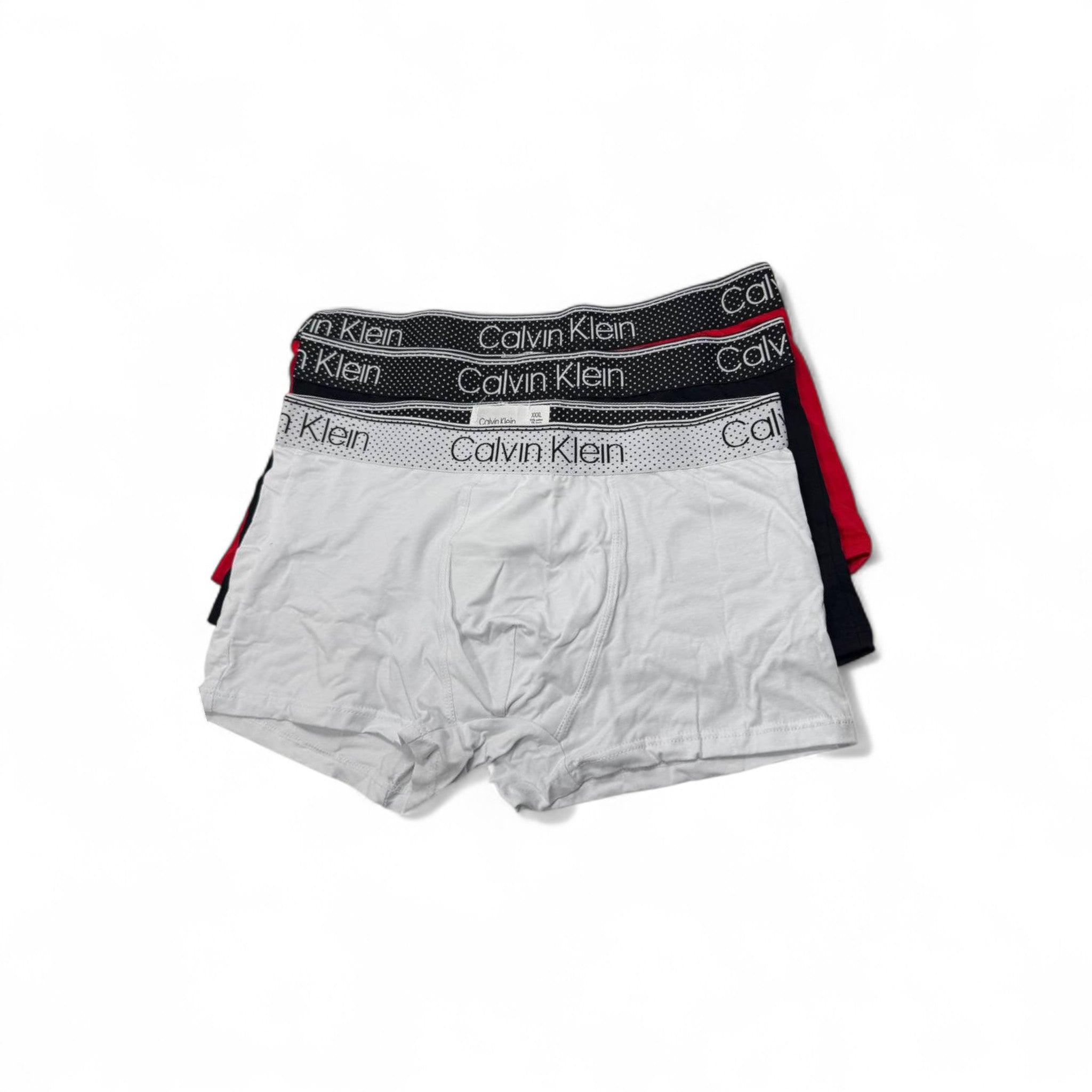 Calvin Klein Mesh Waistband Boxer Briefs - 3 Pack ⚪🔴⚫ | Bold Fit & Signature Style