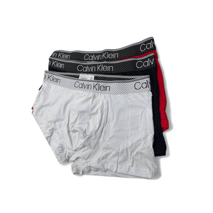Calvin Klein Mesh Waistband Boxer Briefs - 3 Pack ⚪🔴⚫ | Bold Fit & Signature Style