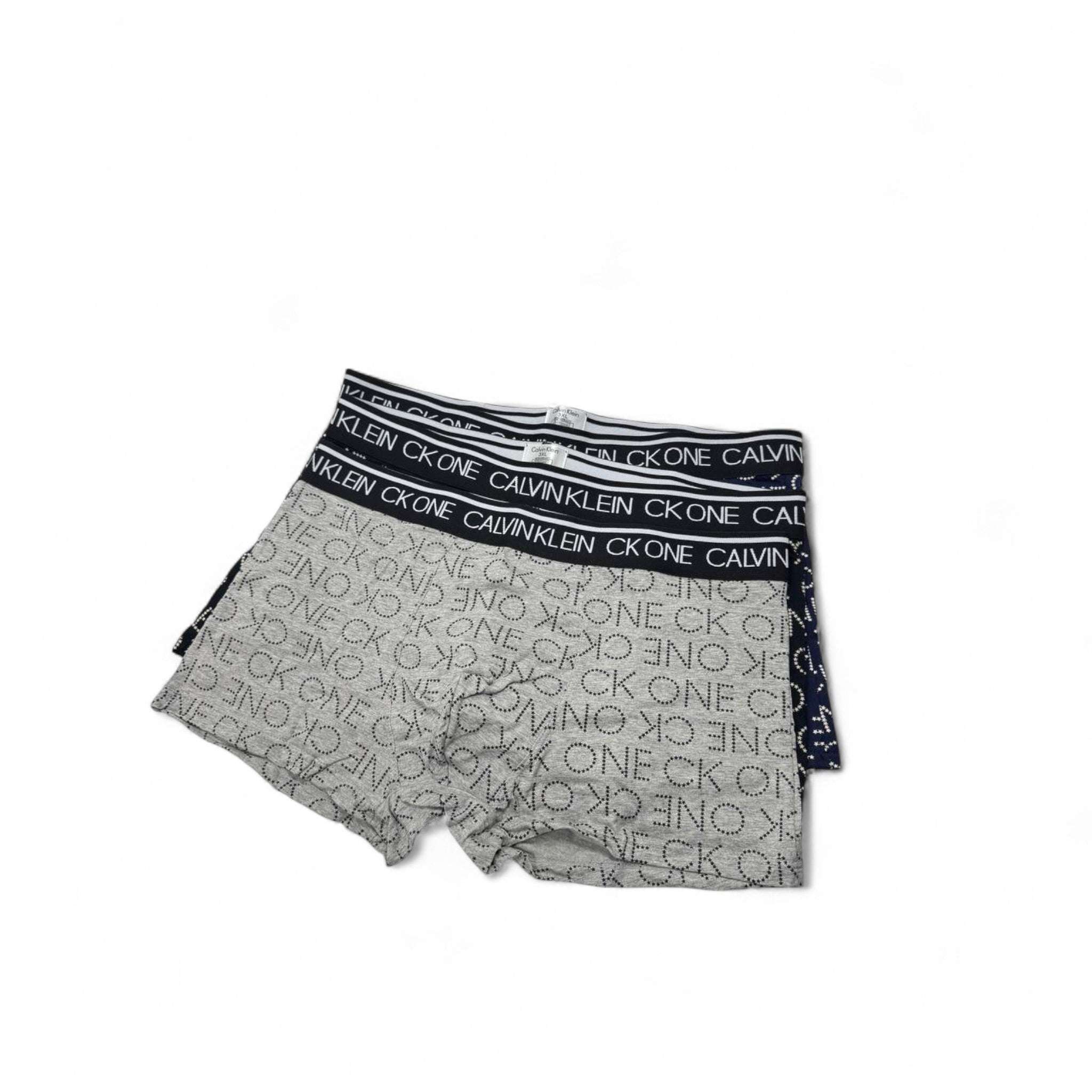 Calvin Klein CK ONE Logo Boxer Briefs - 3 Pack 🖤🩶 | All-Over Print Edition
