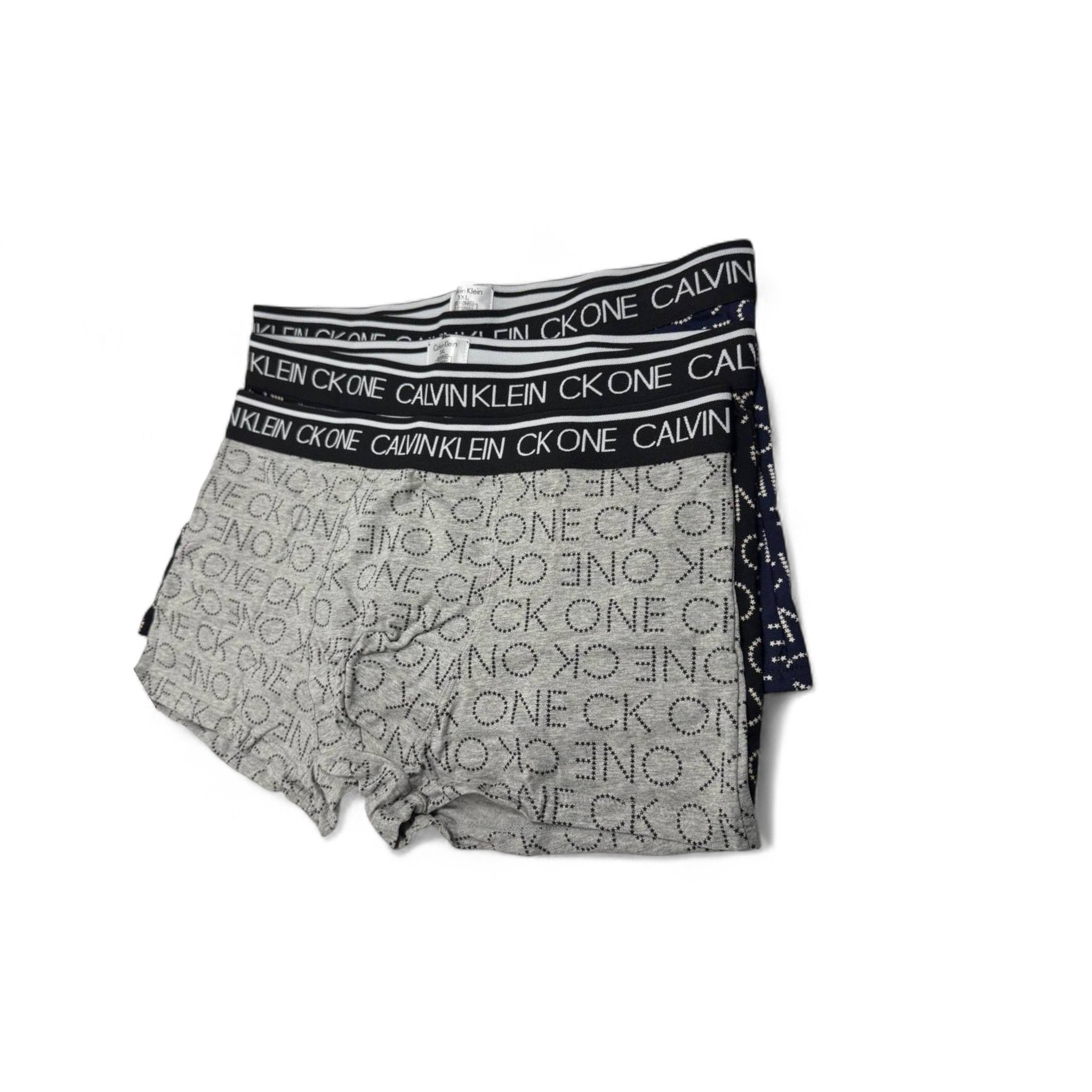 Calvin Klein CK ONE Logo Boxer Briefs - 3 Pack 🖤🩶 | All-Over Print Edition