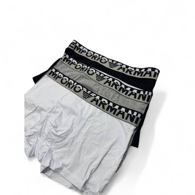Emporio Armani Boxer Briefs – 3 Pack, Iconic Comfort in Classic Colors