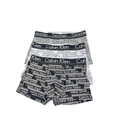 Calvin Klein All-Over Logo Boxer Briefs - 3 Pack ⚫⚪⚙️ | Monochrome Statement Style