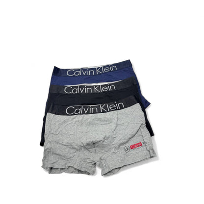 Calvin Klein Contrast Logo Boxer Briefs - 3 Pack ⚫🔵⚙️ | Everyday Comfort with a Bold Twist