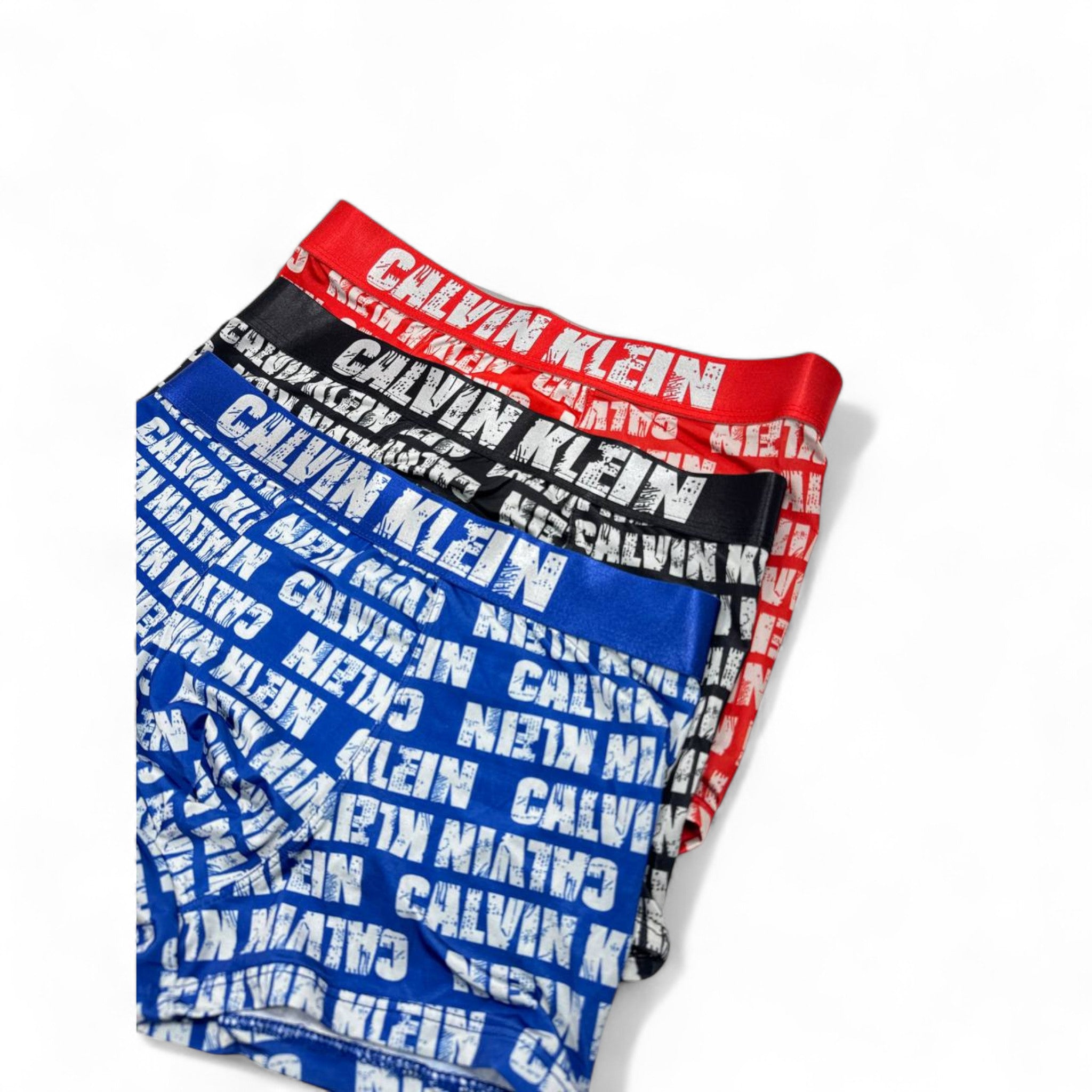 Calvin Klein Bold Logo Boxer Briefs - 3 Pack 🔴⚫🔵 | Vibrant Colors & Statement Style