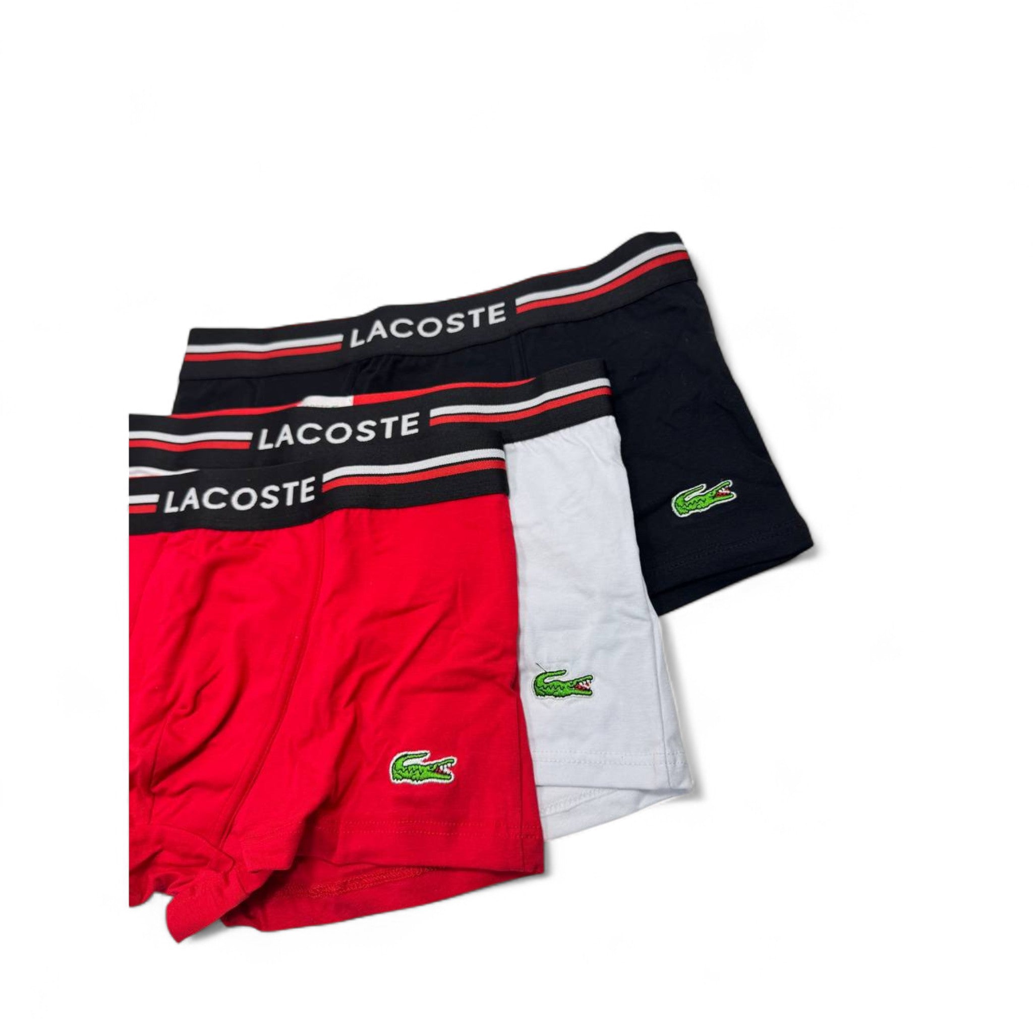 Lacoste Tricolor Boxer Briefs - 3 Pack 🐊🔥 | Premium Comfort with Signature Style