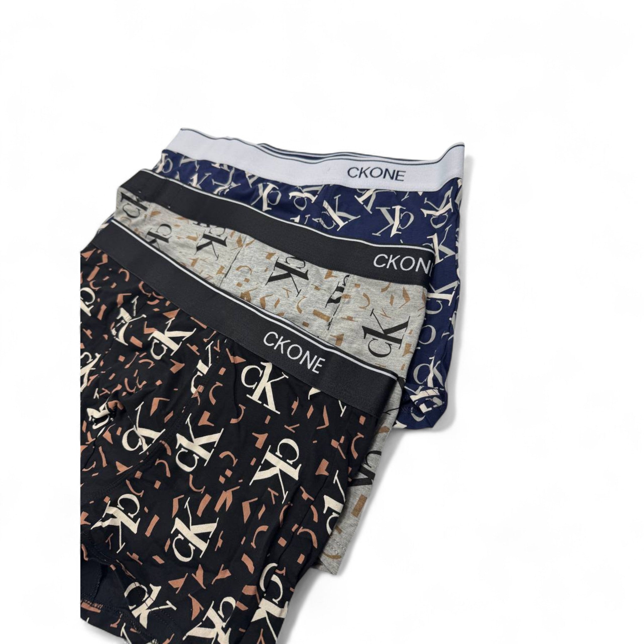 CK ONE Patterned Boxer Briefs -3 Pack 🎨 | Bold Comfort with Modern Flair
