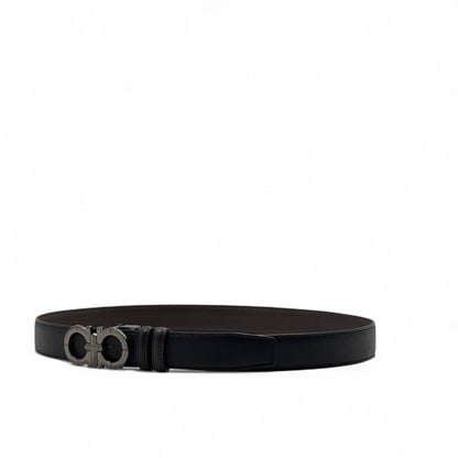 Salvatore Ferragamo Double Gancini Leather Belt –  🤎🖤 | Elegant Reversible Luxury