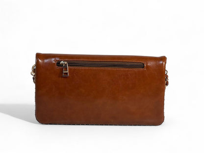 🤎 ZADIG & VOLTAIRE Cognac Luxe Leather Chain Bag 🤎