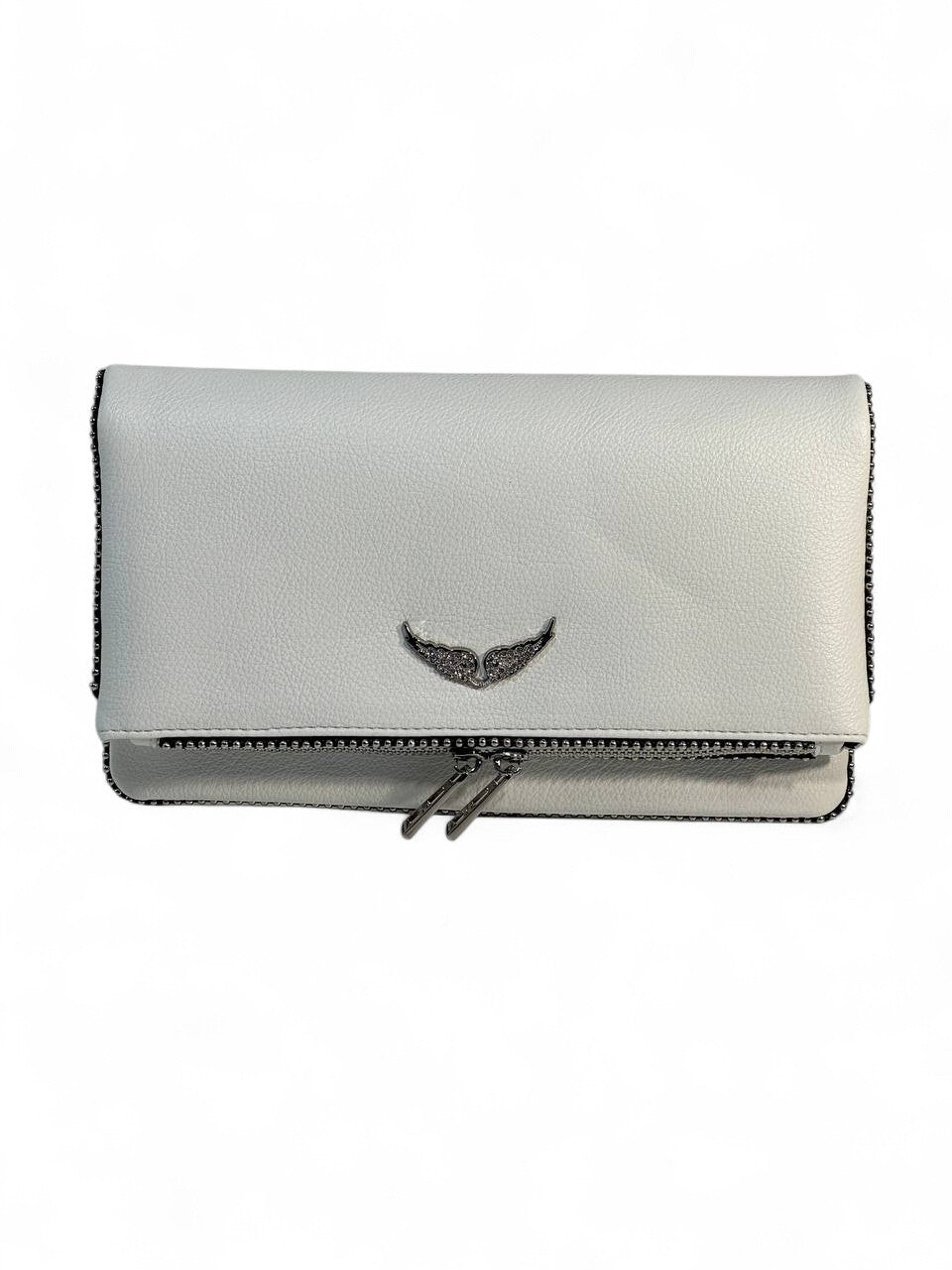 🤍 ZADIG & VOLTAIRE White Rock Crystal Wing Bag 🤍