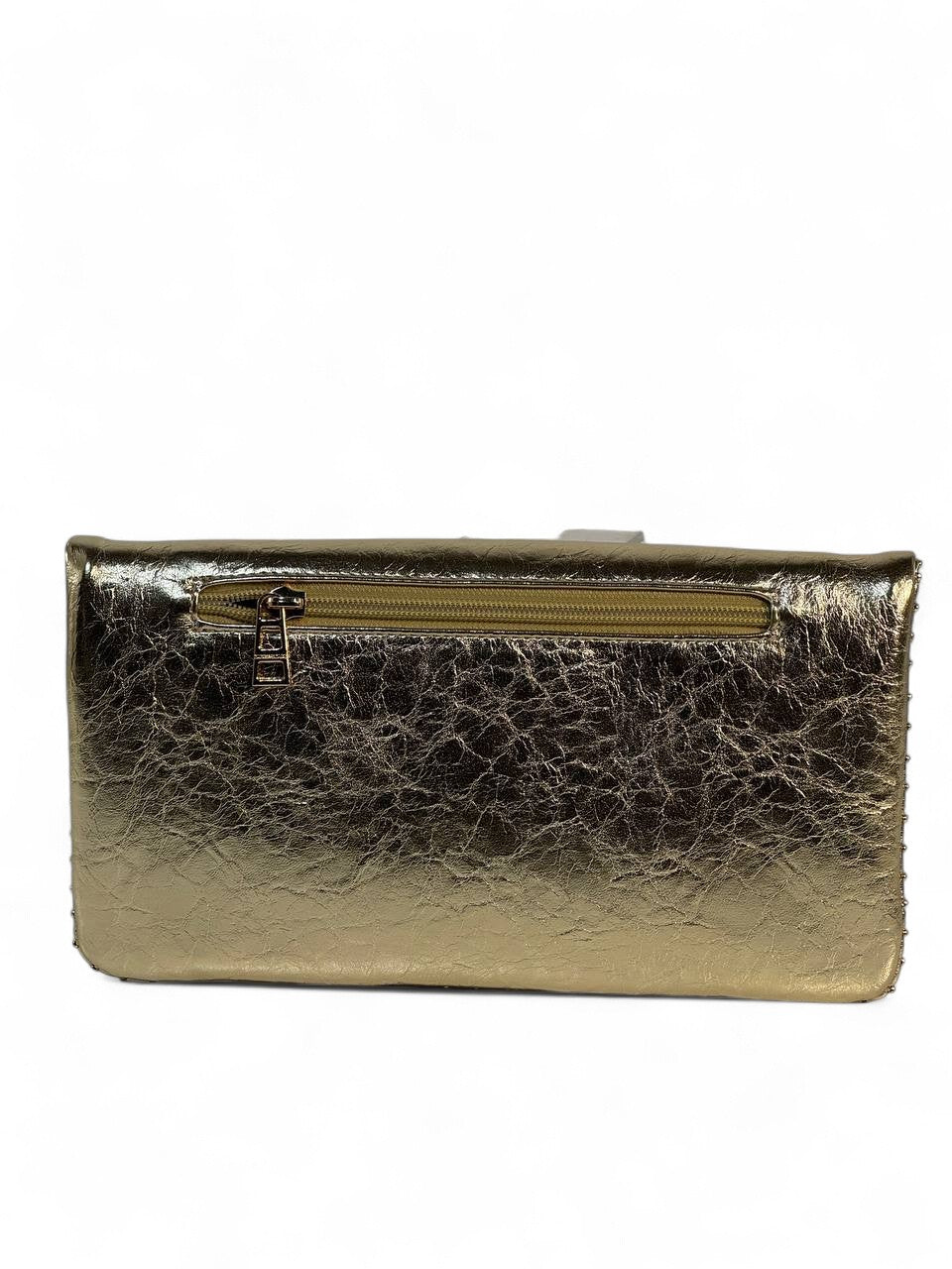 💛 ZADIG & VOLTAIRE Gold Crackle Rock Bag 💛