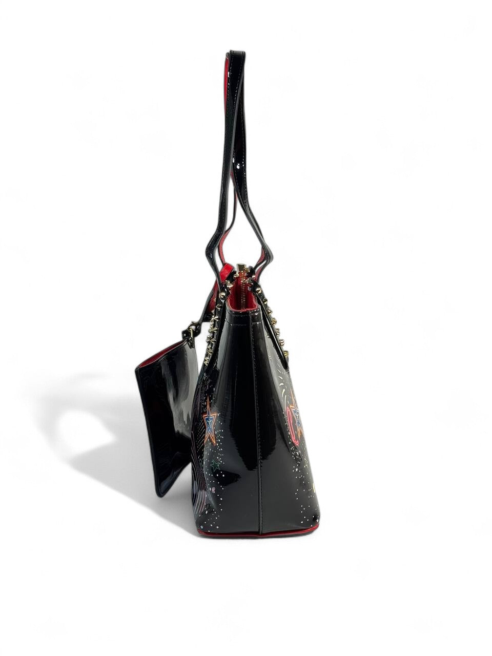 🌈 Christian Louboutin-Inspired “Starburst” Patent Tote 🌈