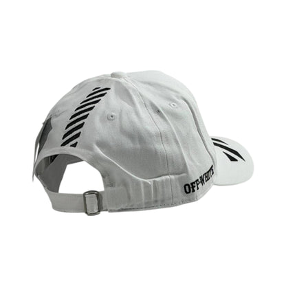 ⚪ Off-White Arrow Logo Cap | White & Black Streetwear Hat 🖤